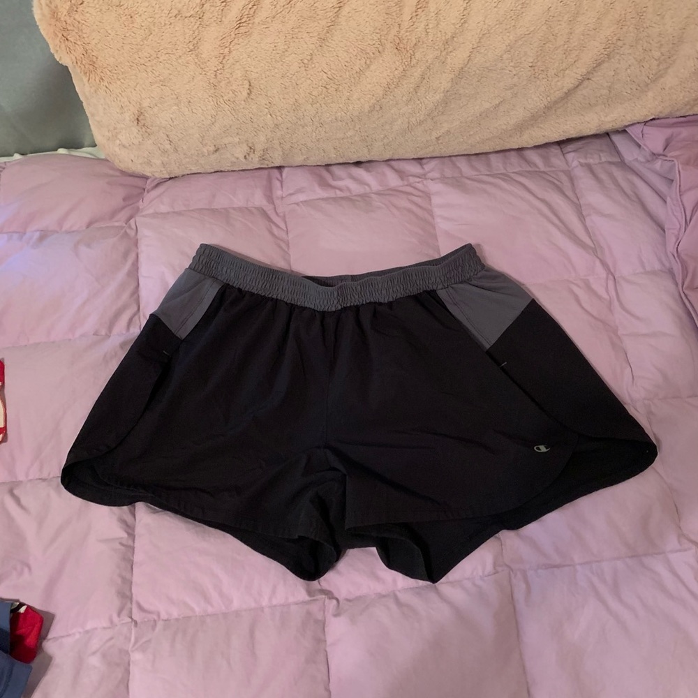 Champion black shorts.